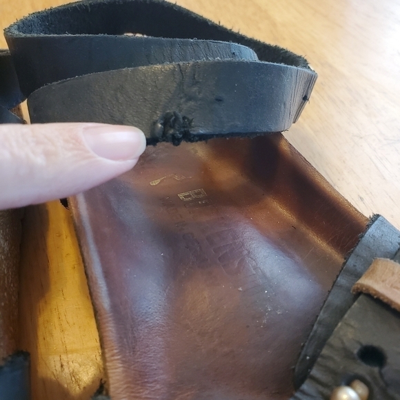 Birkenstock Dehli Black Oiled Leather Sandals sz 36 - Picture 5 of 12